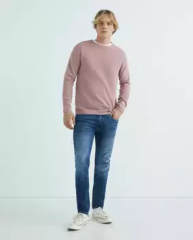 Мужской однотонный базовый свитер Jack & Jones, розовый