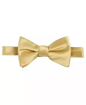 Мужской однотонный галстук-бабочка золотого цвета Tayion Collection, золото