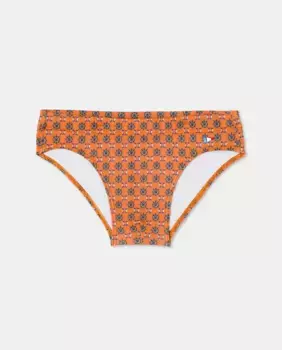 Мужской однотонный купальник-шорты из лайкры Scuola Nautica, оранжевый