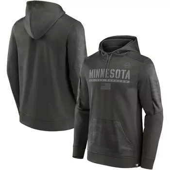 Мужской оливковый пуловер с капюшоном с логотипом Minnesota Golden Gophers OHT Military Appreciation Guardian Fanatics
