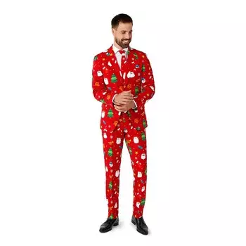 Мужской OppoКостюмы OppoКостюмы Мужской праздничный красный костюм OppoSuits, красный
