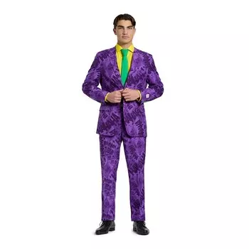 Мужской OppoКостюмы Slim Fit Комплект из костюма и галстука The Joker OppoSuits, фиолетовый