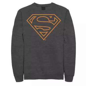 Мужской оранжевый свитшот с логотипом DC Comics Superman Linae Art Licensed Character