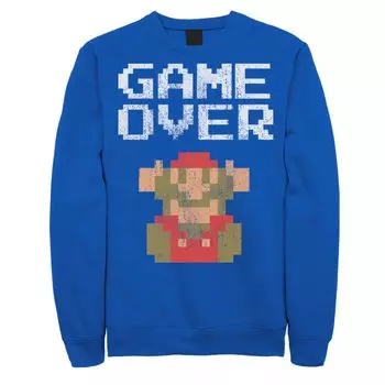 Мужской осенний свитшот Nintendo Super Mario Classic Game Over Mario Licensed Character