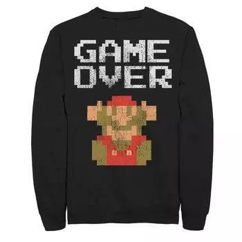 Мужской осенний свитшот Nintendo Super Mario Classic Game Over Mario Licensed Character
