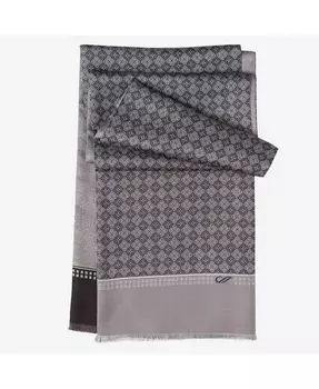 Мужской палаццо – шелковый шарф для мужчин Elizabetta, серый