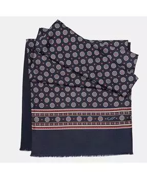 Мужской палатино — шелковый шарф на шерстяной подкладке для мужчин Elizabetta, красный