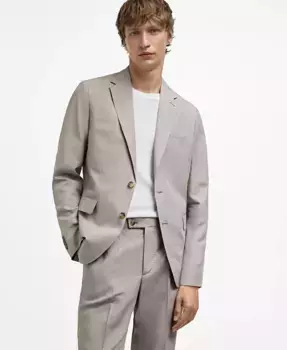 Мужской пиджак Blend MANGO, серый