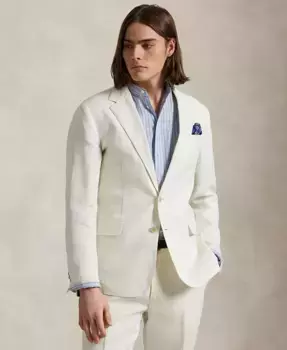 Мужской пиджак Polo Soft Modern Linen Polo Ralph Lauren, коричневый/бежевый