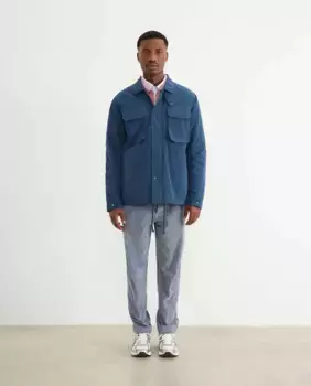 Мужской пиджак с застежкой на пуговицы темно-синего цвета Edmmond Studios, тёмно-синий