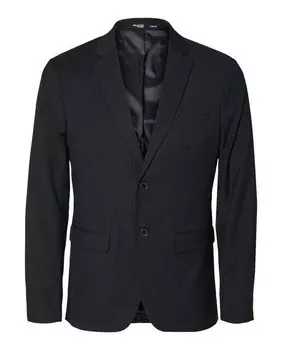 Мужской пиджак узкого кроя Selected, черный