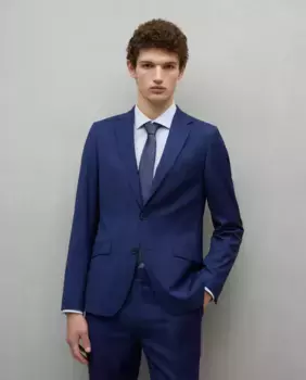 Мужской пиджак в валлийскую клетку Easy Wear, тёмно-синий