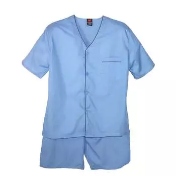 Мужской пижамный комплект с короткими рукавами и короткими штанинами Hanes, синий