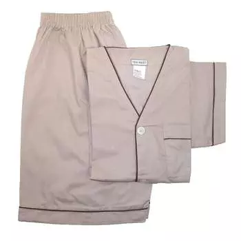 Мужской пижамный комплект с короткими рукавами и короткими штанинами Ten West Apparel, цвет tan