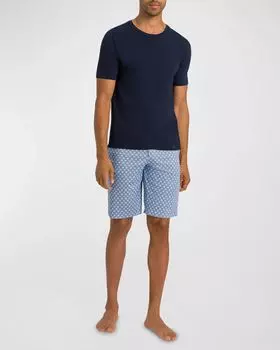 Мужской пижамный комплект с узором «Ночь-День» Hanro, цвет Modern Tie