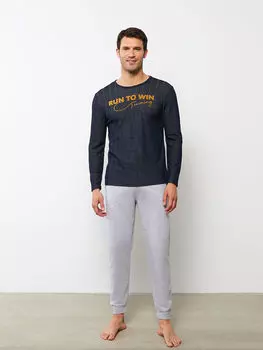 Мужской пижамный комплект стандартной выкройки LCW Dream