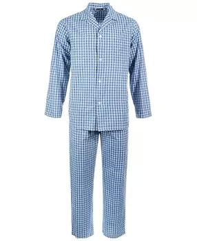 Мужской пижамный комплект в клетку с маленьким окном Club Room