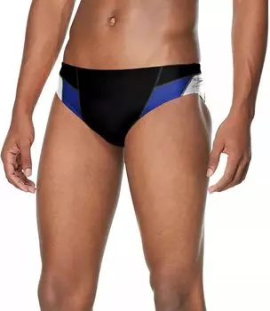 Мужской плавный купальник Speedo с краями, черный/синий