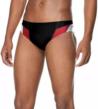 Мужской плавный купальник Speedo с краями, черный