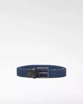 Мужской плетеный ремень из двухцветной веревки Adolfo Dominguez, синий