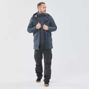 Мужской походный дождевик Forclaz, цвет schiefergrau/schiefergrau