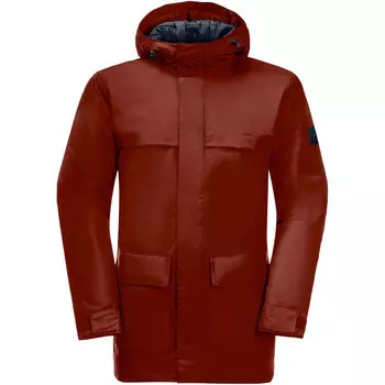 Мужской походный дождевик Jack Wolfskin, цвет braun/stahlgrau