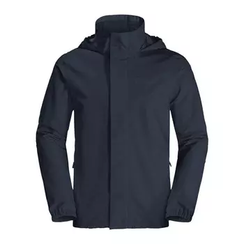 Мужской походный дождевик Jack Wolfskin, цвет trkisblau/navyblau/navyblau
