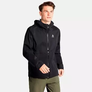 Мужской походный дождевик Odlo, цвет schwarz/grau/schwarz