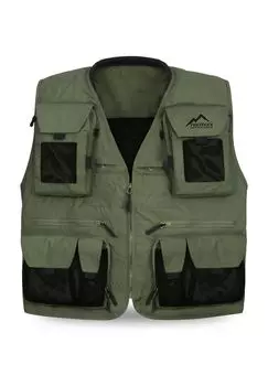 Мужской походный жилет Kajikia normani, цвет Oliv Schwarz