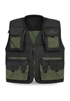 Мужской походный жилет Kajikia normani, цвет Schwarz Oliv