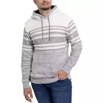 Мужской полосатый худи Xray, серый