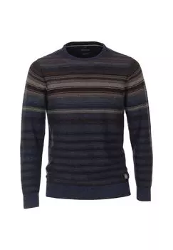Мужской полосатый свитер CASAMODA, темно-синий