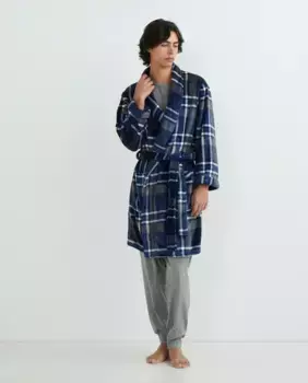 Мужской полярный халат в стиле фэнтези Dustin, синий