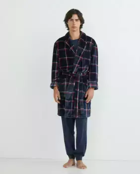 Мужской полярный халат в стиле фэнтези Dustin, синий