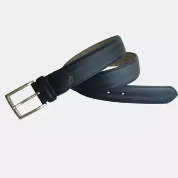 Мужской пояс из воловьей кожи Leyva, тёмно-синий