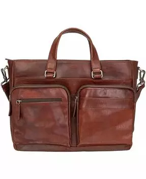 Мужской портфель Buffalo с одним отделением для ноутбука 14 дюймов Mancini, черный