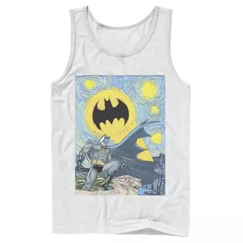 Мужской постер с портретом Бэтмена и звездной ночи, майка DC Comics