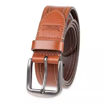 Мужской повседневный кожаный ремень с полированной контрастной строчкой Levi's