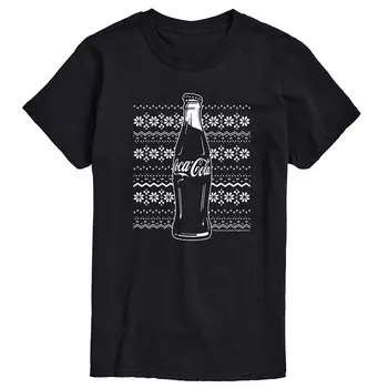 Мужской праздничный свитер с рисунком Coca-Cola Licensed Character, черный