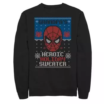 Мужской праздничный свитшот Marvel Spider-Man Heroic Holiday Licensed Character
