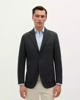 Мужской приталенный блейзер с разрезом сзади Scalpers, цвет Kaki