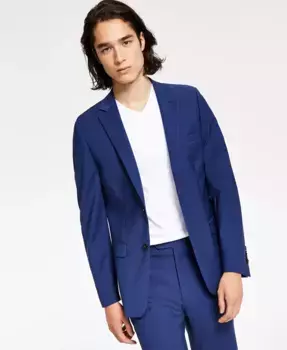Мужской приталенный пиджак Infinite Stretch Calvin Klein, синий