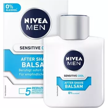 Мужской прохладный бальзам после бритья Sensitive 100 мл, Nivea