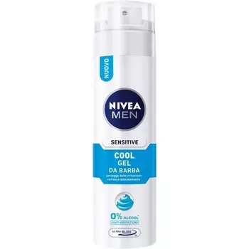 Мужской прохладный гель для бритья Sensitive 200 мл, Nivea