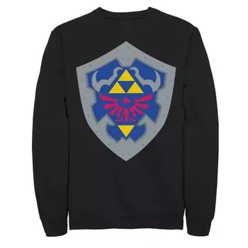 Мужской простой свитшот Nintendo Legend Of Zelda Hylian Shield Licensed Character