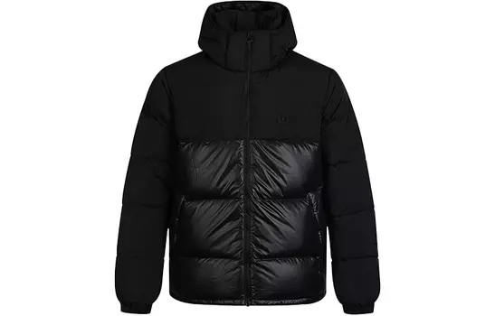Пуховик adidas originals Down Regen Puff Stay Warm Splicing Sports hooded, Черный