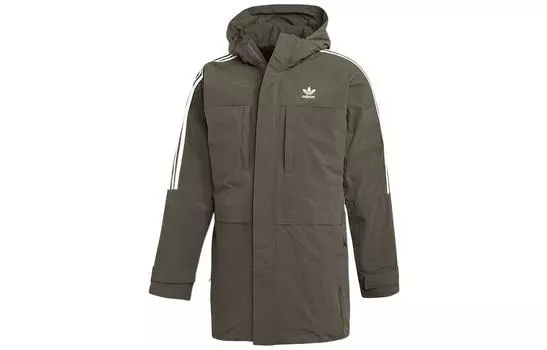 Мужской пуховик Adidas Originals, цвет Army Green