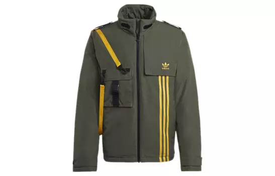Мужской пуховик Adidas Originals, цвет Basic Green