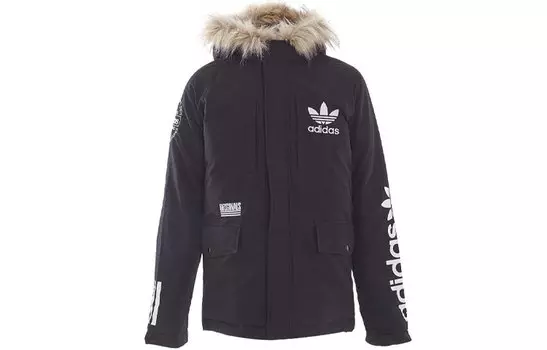 Мужской пуховик Adidas Originals, цвет Black