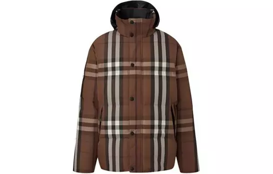 Мужской пуховик Burberry, коричневый